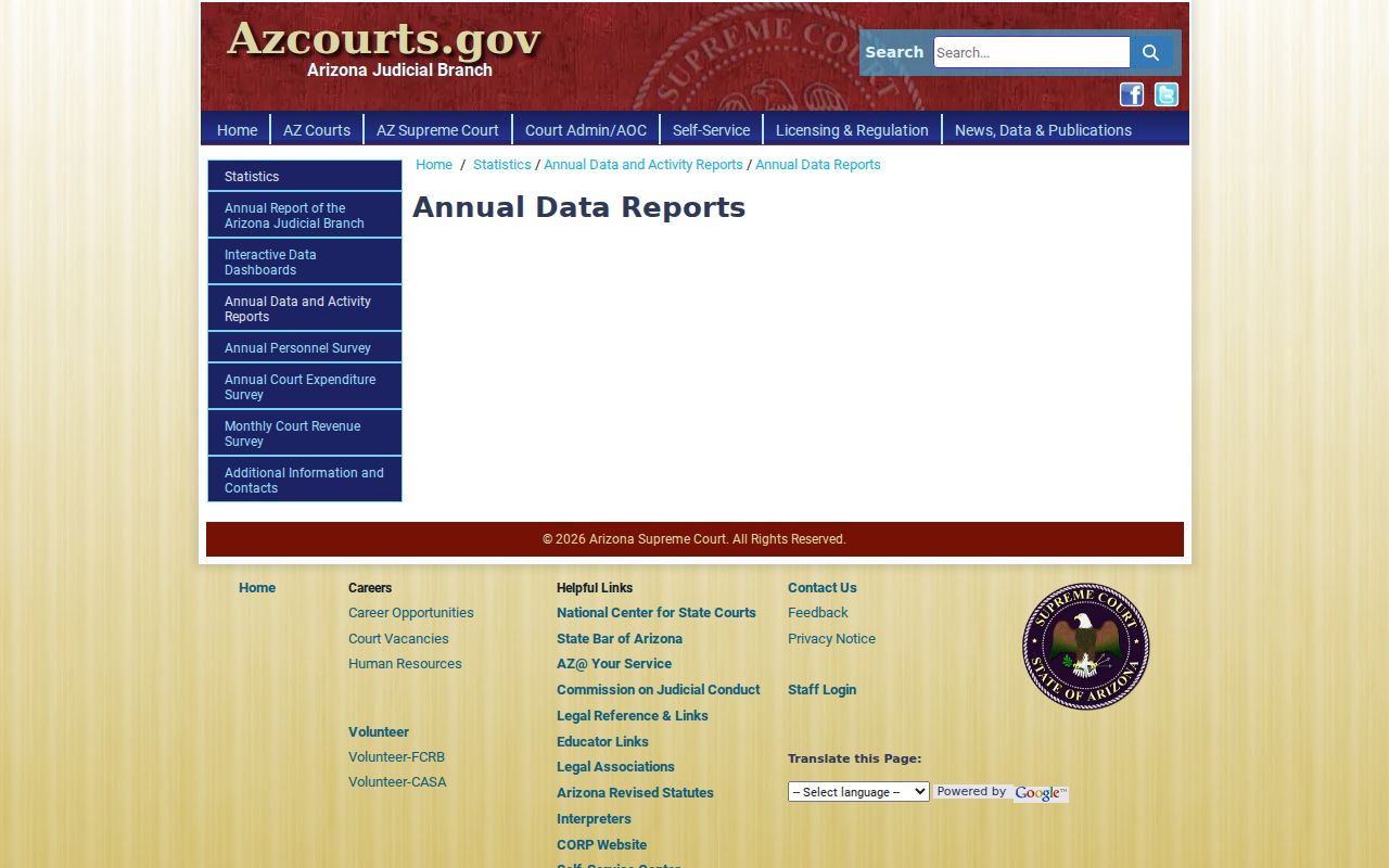 Cochise County court docket Arizona annual court data